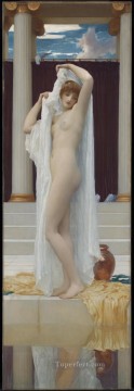the bath of psyche Painting - The Bath of Psyche Academicism Frederic Leighton